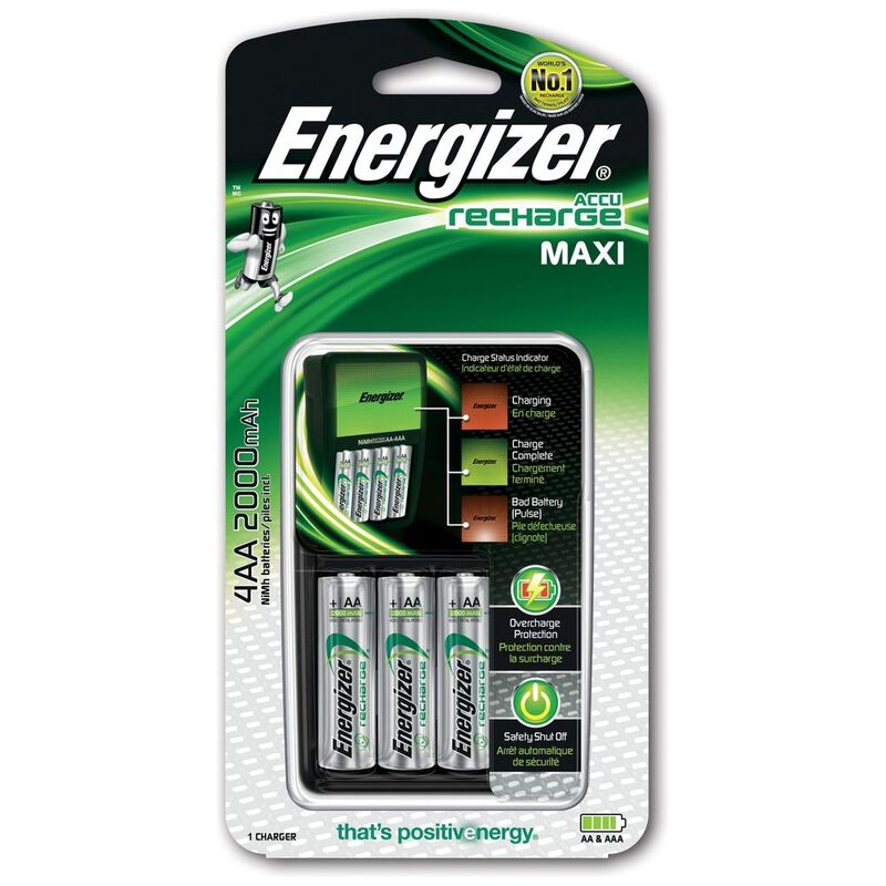 Energizer Maxi Charger + 4A 2000mAh