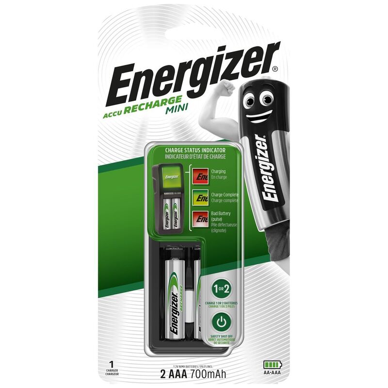 Energizer Mini Charger + 2Aaa 700mAh