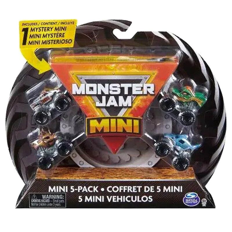 Spin Master Monster Jam Mini Scale Vehicles (Pack of 5)
