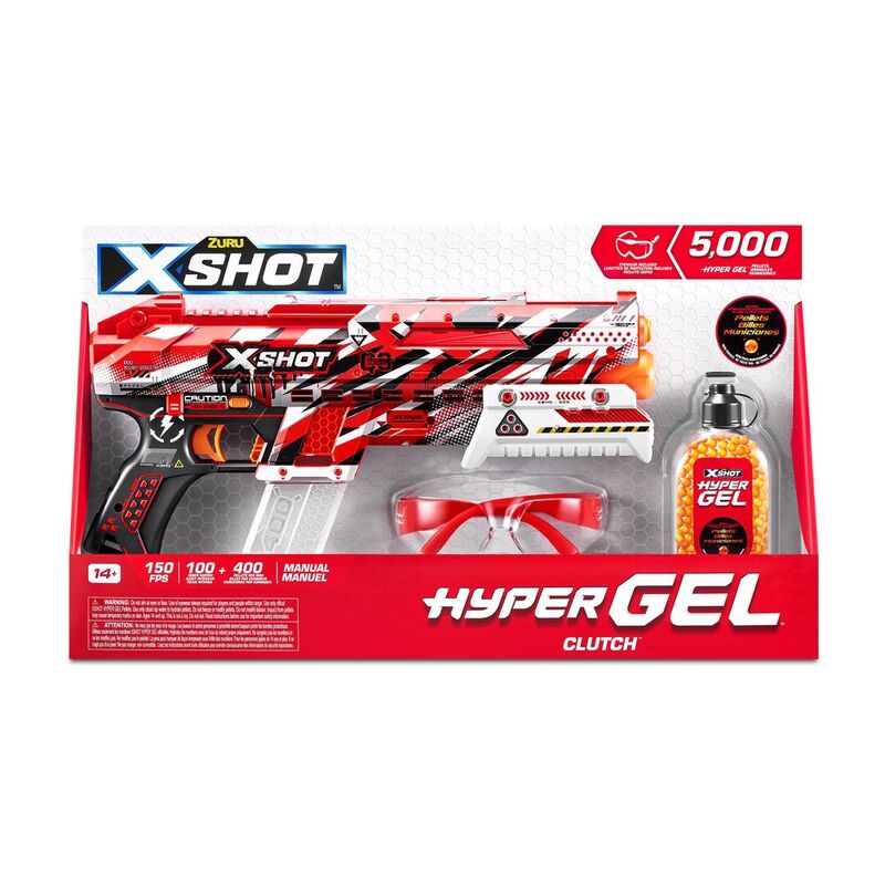 X-Shot Hyper Gel Clutch Blaster With 5000 Gellets